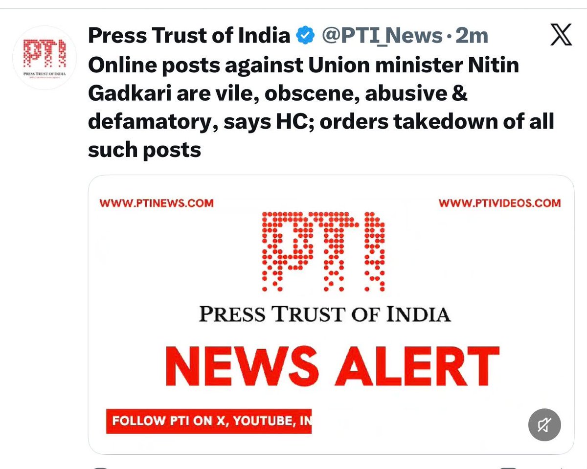 tehseenp's tweet photo. PUT ME IN JAIL!

With absolute respected to the most Hon'ble High Court, before whose majesty I bow:  Shri Nitin Gadkari ji is in Conflict of Interest!
I stand by it !

 Posts are being taken off, we are not allowed to speak, protest ! Reports are being withdrawn ! https://t.co/eSOdEUlj88