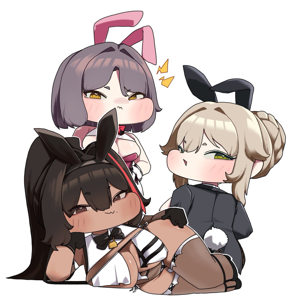 kokee8024's tweet photo. 🐰🐰🐰

#nikkefanart #니케 https://t.co/a928JS9e24