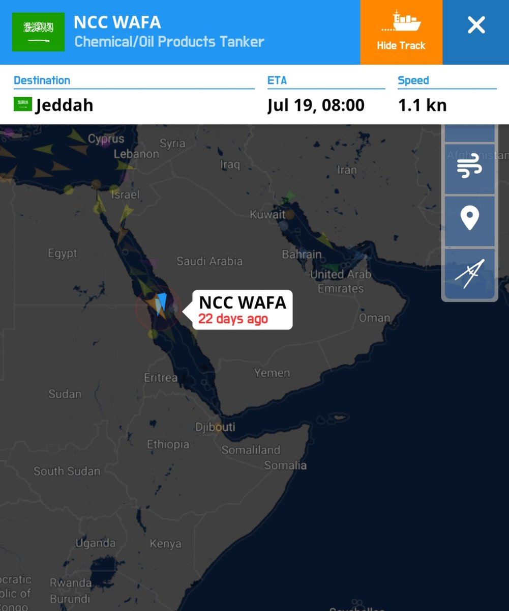 MenchOsint's tweet photo. ⭕️ The Yemeni Armed Forces (Ansarallah) announce to have targeted the Saudi Oil Tanker "NCC WAFA" in the northern Red Sea using Ballistic Missiles.

The 8th Saudi Oil Tanker targeted, and a total of 29 Saudi Tankers have been redirected, according to the statement. https://t.co/RBdDdpiSF3