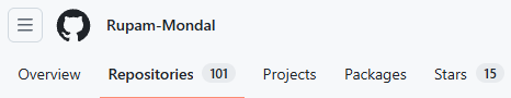 Rupam2004T's tweet photo. 101 repositories..(all of them are important)
How many repos you have made guys? https://t.co/BAqsHXg3mf
