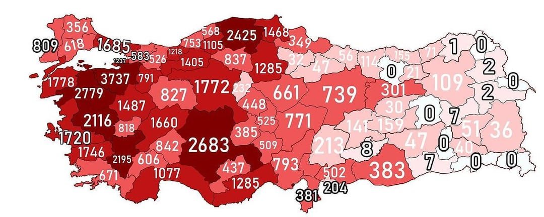 etnikce's tweet photo. Çanakkale savaşında kayıtlı olan şehitlerin illere göre dağılımı haritası.

Kürtçüler yalan söylerken yüzleri hiç kızarmaz. https://t.co/LRoqEBilZb