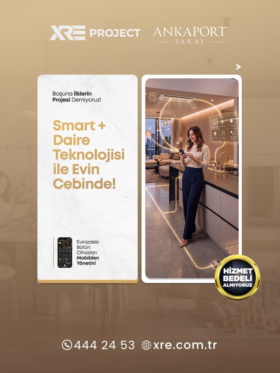 xreproject's tweet photo. Evinizi yönetmek artık çok daha kolay. 📱🏡 Ankaport Saray Smart+ Daire Teknolojisi ile aydınlatma, iklimlendirme, güvenlik ve enerji sistemlerini tek uygulama üzerinden kontrol edin. https://t.co/cxMEKtHd8O