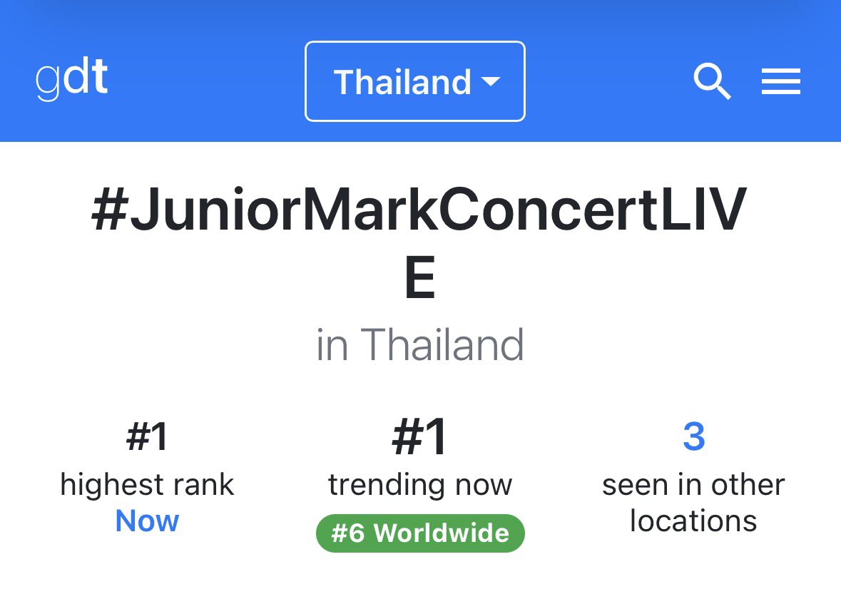 JuniorMarkTrend's tweet photo. -` Trending Now 14.05 ´-

#️⃣ — Rank 1 🇹🇭 / 6 worldwide
🔑 — Rank 3 🇹🇭 / 7 worldwide

ความคิดถึงครอบครัวจูมาร์คโม่ทำงานหนักสุด ๆ มีมี่เก่งมากค้าบ 🥺✊🏻

JUNIORMARKMO HI SUNNYMOON

#JuniorMarkConcertLIVE
#junniorrs #markjrtn 
#JuniorMark #JUMMO https://t.co/3KVdBMgU2q