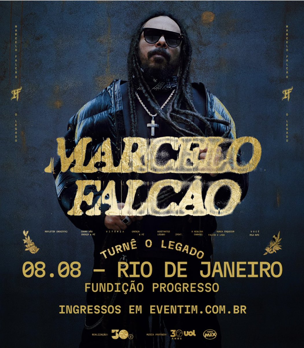 marcelofalcao's tweet photo. Com felicidade e amor recebo vcs fãs SABADÃO NA @Fundicao  Lançamento do meu segundo álbum solo 
“LEGADO”. Convidados especias que somam muito na amizade e parceria. 
LAPA RJ 08/08 terá as clássicas,antigas e LEGADO. Será inesquecível eu garanto RJ❤️🔥👊🏾 https://t.co/IaMjAsVIjS