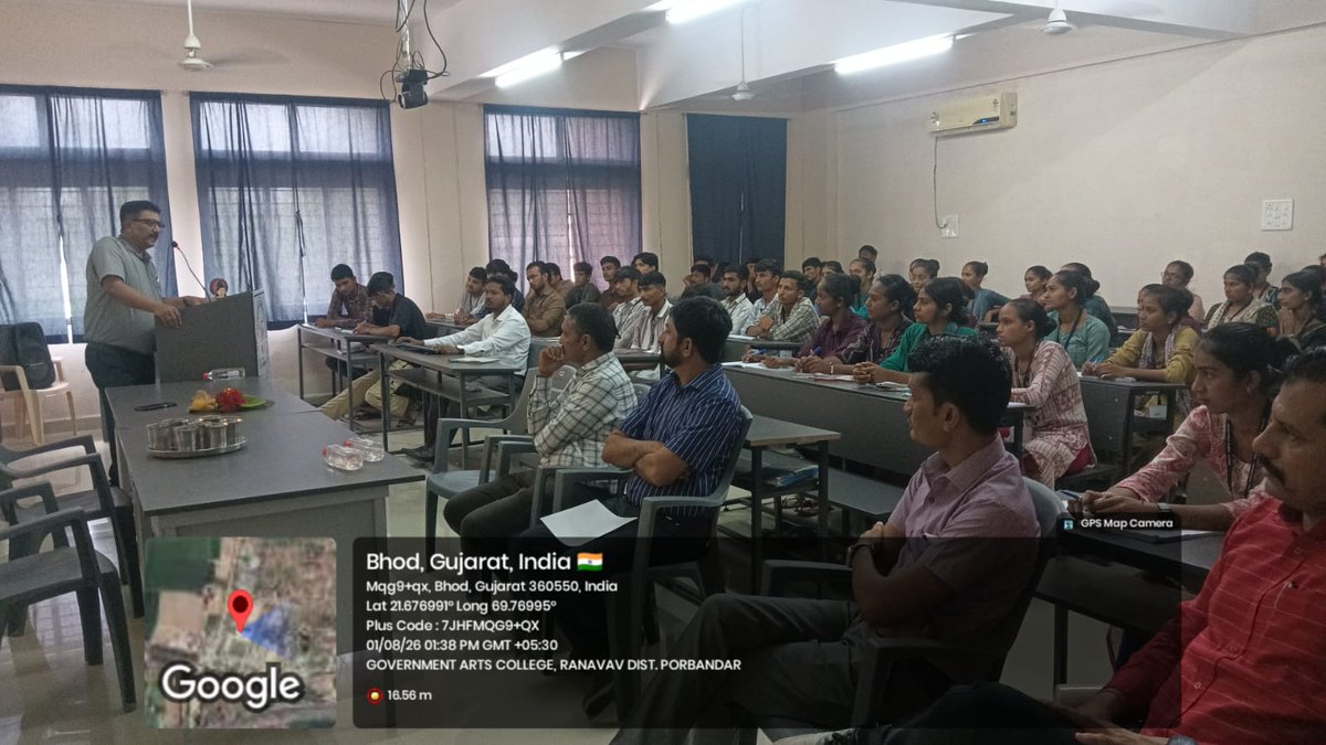 gacranavav2012's tweet photo. ગવર્ન્મેન્ટ આર્ટસ કોલેજ, રાણાવાવ ખાતે “Innovation in Writing: The Evolving Style of Writing in the Start-up and Social Media Era” વિષય પર એકદિવસીય સેમિનાર યોજાયો
#gacranavav
#Education
#innovations
#CMO
#PMOIndia
#collegelife
#innovationwriting
#IQAC
#CollegeStudents https://t.co/xvmeQGtTD6