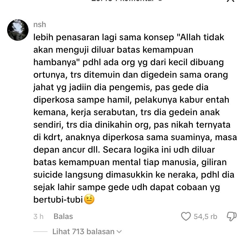 veycutness's tweet photo. bacain komen komenannya bikin iman goyah sesaat anjir😭😭 kalo di pake logika smuanya kayak masuk akal aja gitu.. tapi menurut kalian gimana? pernah juga gak mikir kayak gini gak https://t.co/CYM2bZ0UcN