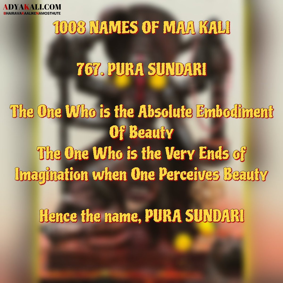 AdyaAshray's tweet photo. 767th NAME OF MAA KALI,
PURA SUNDAR 🌺
#weareadyakali #krishna 
#understandingkaali
Adya Kali 🔱 https://t.co/OtSyj4ExGH
