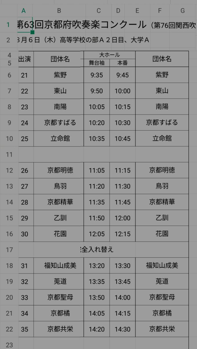 CB1300orenjiz33's tweet photo. 今晩は🌠
明日はいよいよ京都府吹奏楽コンクール高校A２日目ですね☝️😉🎶
私はガチの京都橘ファンですからマーチングだけじゃなく座奏だってしっかり応援しに行きますよ(⁠≧⁠▽⁠≦⁠)/♪
橘は入れ替え制の4部ですから昼からですね
がんばれ橘🍊👿 https://t.co/yM5dQoQRBQ