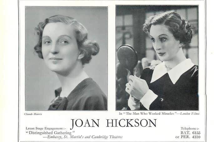 JoanHicksonFans's tweet photo. Remembering our beloved and irreplaceable Joan, who was born 120 years ago today. #JoanHickson https://t.co/yFUnbtCnCO