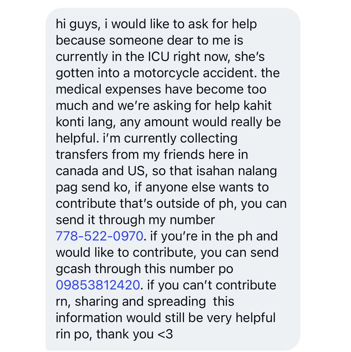 mikhasyana's tweet photo. Hello everyone! This is our friend Carmella, who is currently fighting in the ICU. 

Si Carmella  ang eldest at katuwang ng single mom niya. Her family is humbly asking for any amount of help we can offer to lift them a little. Prayers and sharing this would help a lot 🥹 https://t.co/6DiOIgEOKu