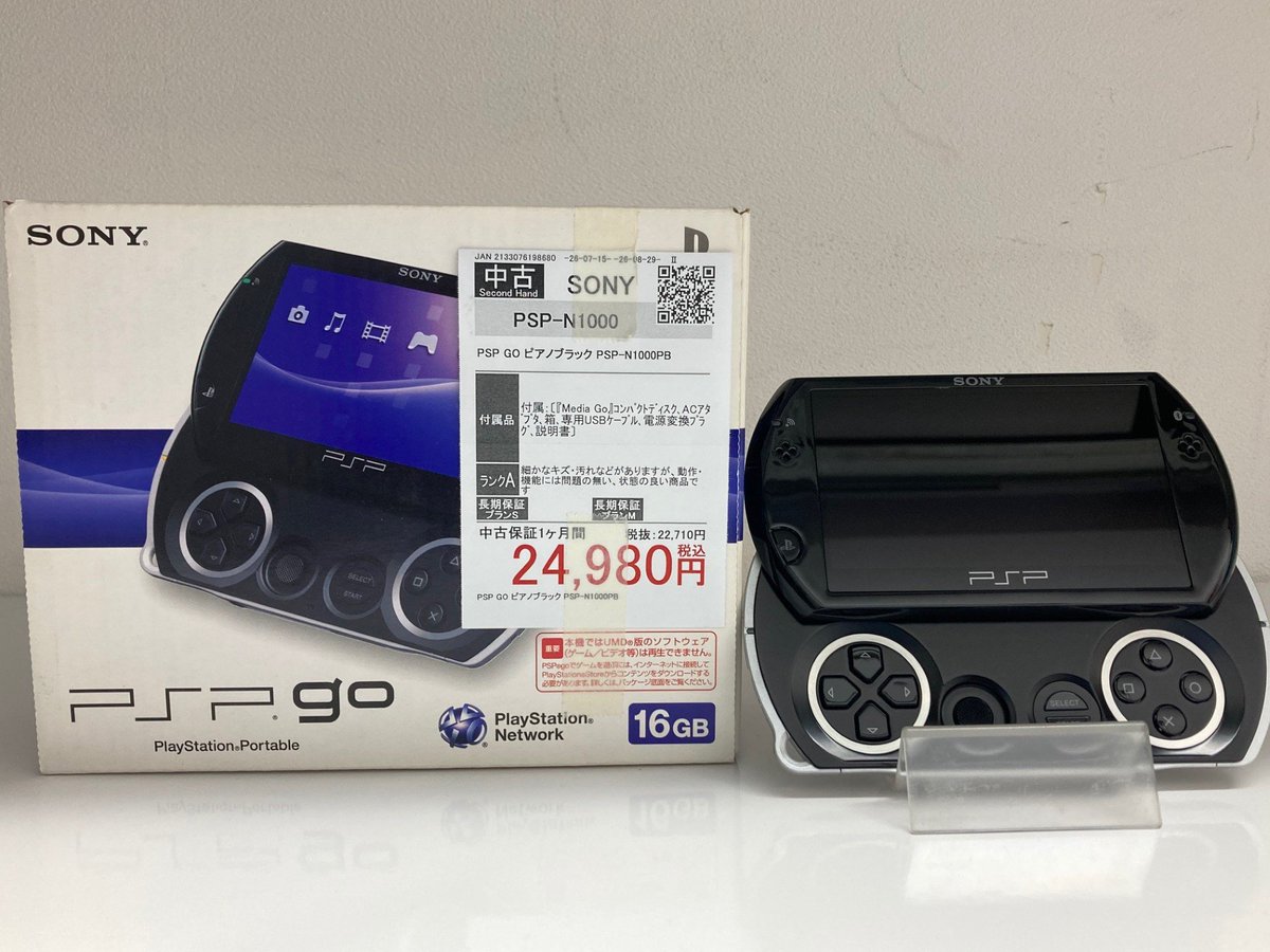 液晶新品 PSPgoブラック SONY ソニー プレイステーション