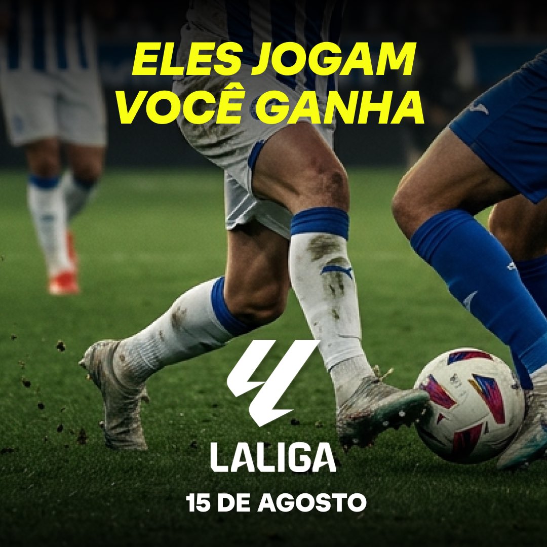 Parimatch_Latam's tweet photo. A LaLiga está de volta! 🇪🇸⚽

No dia 15 de agosto, a bola volta a rolar em um dos campeonatos mais disputados do mundo — e cada rodada pode virar uma nova oportunidade. 🔥

Prepare seus palpites, escolha seus favoritos e acompanhe toda a emoção do início ao fim. https://t.co/Gfb3iDqSCe