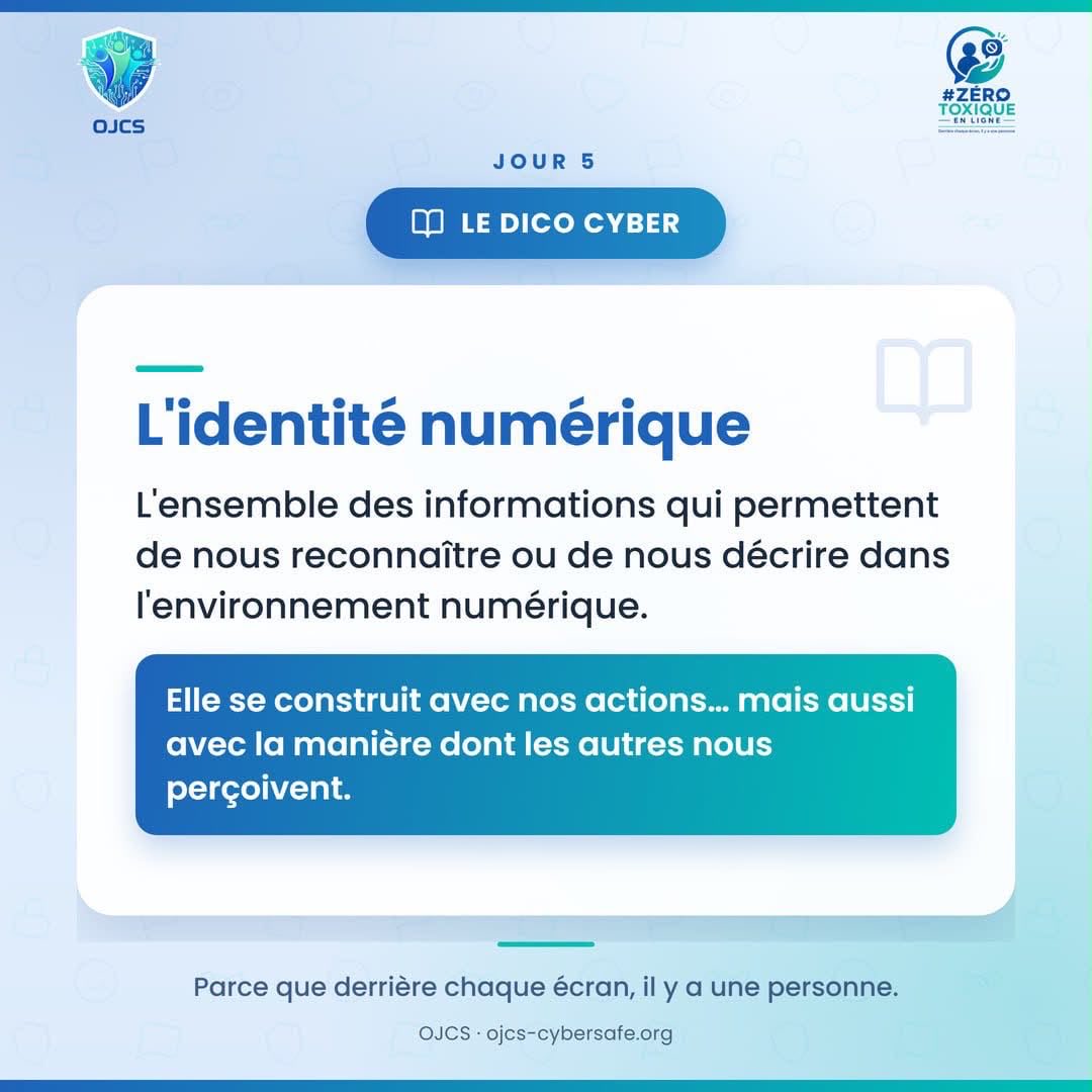 MbuniMonami's tweet photo. Notre identité numérique ne se construit pas seulement avec ce que nous publions.

Elle se construit aussi avec la façon dont les autres nous perçoivent en ligne.

Avant de publier : quelle image est-ce que je donne de moi ?

#ZéroToxiqueEnLigne #IdentitéNumérique https://t.co/oqxjU7NzBS