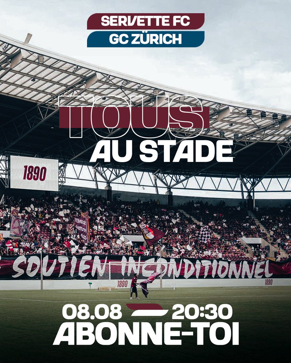 ServetteFC's tweet photo. 𝗗𝗲𝘂𝘅𝗶𝗲̀𝗺𝗲 𝗺𝗮𝘁𝗰𝗵 𝗱𝗲 𝗹𝗮 𝘀𝗮𝗶𝘀𝗼𝗻 𝗮𝘂 𝗦𝘁𝗮𝗱𝗲 𝗱𝗲 𝗚𝗲𝗻𝗲̀𝘃𝗲 ! 🔥

Les Grenat ont besoin de vous pour décrocher leur première victoire 💪 🇱🇻

🎟️ Vos billets 👉 https://t.co/PAjh8qgRw8

#NotreVilleNotreClub https://t.co/2F6syZgPES