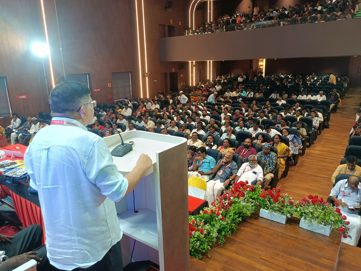 aiiea1951's tweet photo. *Com. Shreekanth Mishra, General Secretary, AIIEA addressed today the Inaugural session of  7th All India Conference of LIC Agent's Organisation of India (2026 August 5, 6 -- Kozhikode) https://t.co/HESsVeOpbP