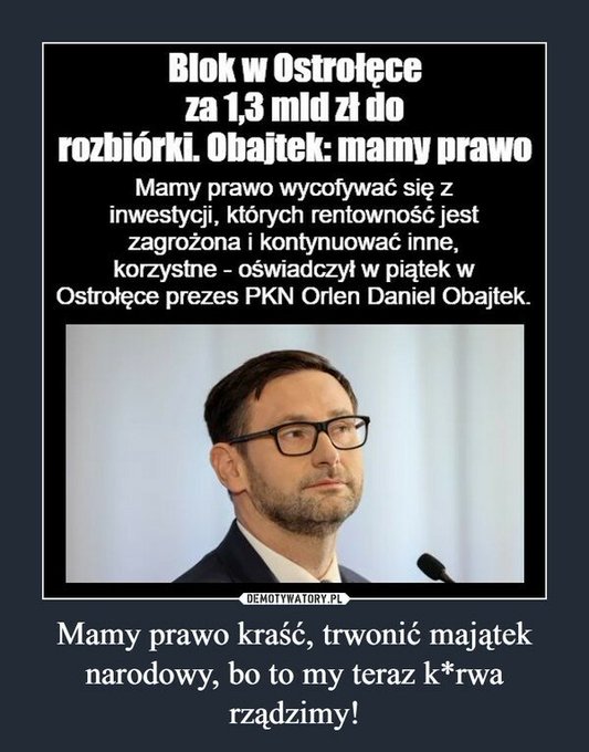 speedy5_3's tweet photo. Elektrownia Ostrołęka.
To symbol (nie jedyny), parszywych rządów złajdaczonej prawicy.
Prawie 1,5 miliarda w piach.
Dlaczego do dziś, po prawie 3 latach śledztwa w tej sprawie, nikt nie usłyszał zarzutów?
Bezkarność rodzi przyzwolenie na kolejne zło!

@donaldtusk  @w_zurek https://t.co/g5NE85xtCD