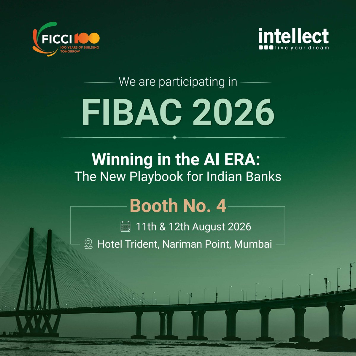 i_DesignArena's tweet photo. Experience #AIFirstBanking with Intellect at FIBAC 2026! See how Purple Fabric powers autonomous operations.

📍 Booth #4
🗓️ August 11–12, 2026
📌 Hotel Trident, Nariman Point, Mumbai

#eMACHai #FIBAC2026 https://t.co/Zugr9CWyr4