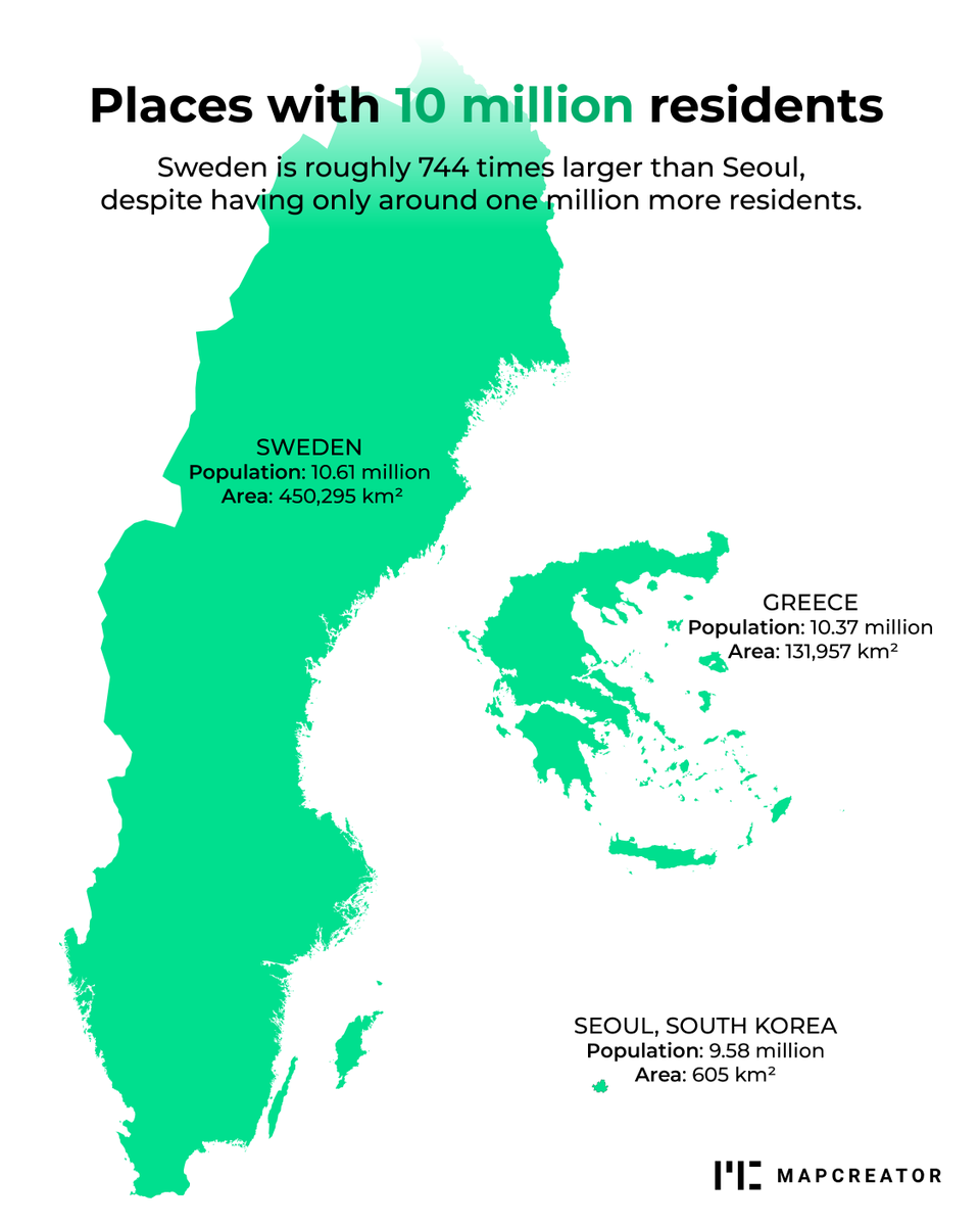 mapcreator_io's tweet photo. Same population, wildly different polygons. Population density really said, “Let’s make this interesting.” #PopulationDensity https://t.co/ROxQz6UdyF