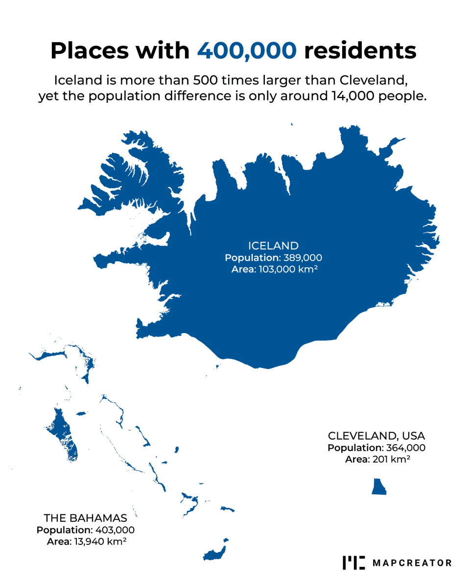 mapcreator_io's tweet photo. Same population, wildly different polygons. Population density really said, “Let’s make this interesting.” #PopulationDensity https://t.co/ROxQz6UdyF