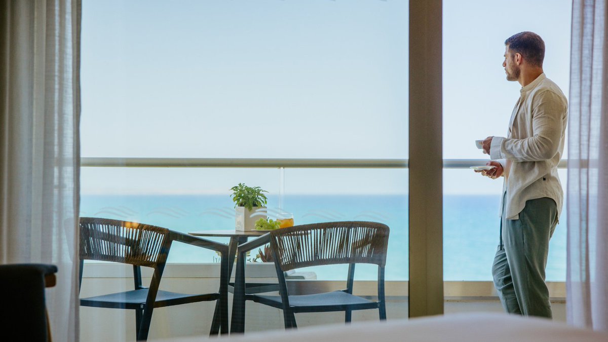 GoldenBayCyprus's tweet photo. Wake up just steps from the Mediterranean 🌊
Coffee tastes better.
The breeze feels fresher.
Life simply slows down.
👉 Experience beachfront living this August: https://t.co/wiaM2uVoKT
#GoldenBayBeachHotel #BeachfrontHotel #MorningViews #CyprusSummer #Larnaka #Cyprus https://t.co/dwnM92EZ4N