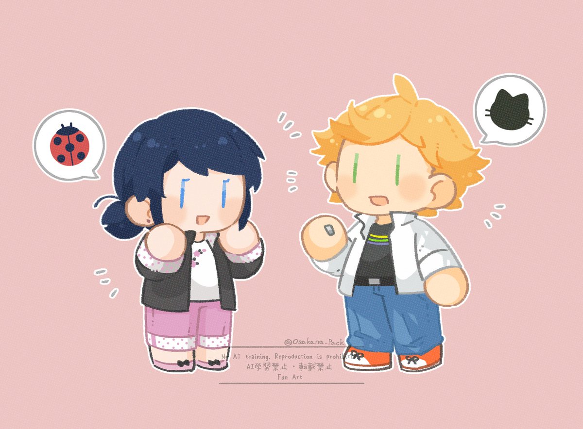 Osakana_Pack's tweet photo. 🐞&amp;🐈‍⬛
ラブスク4枚 https://t.co/gXqw0CNAQ4