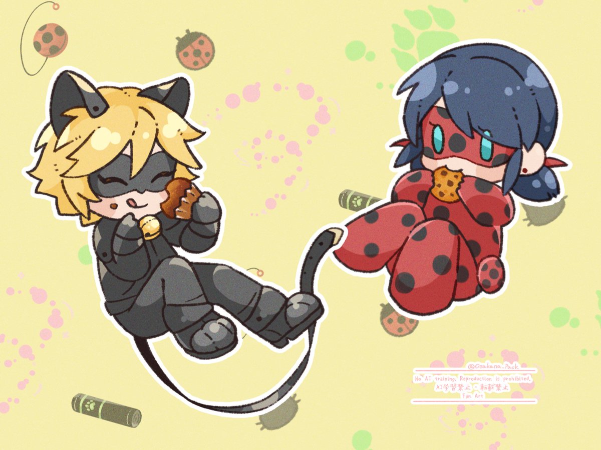 Osakana_Pack's tweet photo. 🐞&amp;🐈‍⬛
ラブスク4枚 https://t.co/gXqw0CNAQ4