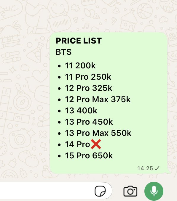 noyshoney's tweet photo. Open Rental/Sewa iPhone

- 11
- ⁠11 Pro
- ⁠12 Pro
- ⁠12 Pro Max
- ⁠13
- ⁠13 Pro
- ⁠13 Pro Max
- 14 Pro
- ⁠15 Pro

BTS in Jakarta
📍cod venue
 26, 27, 29 Desember 2026

testi cek ig
https://t.co/mtYYt9a74U https://t.co/qUE2qz0lt5