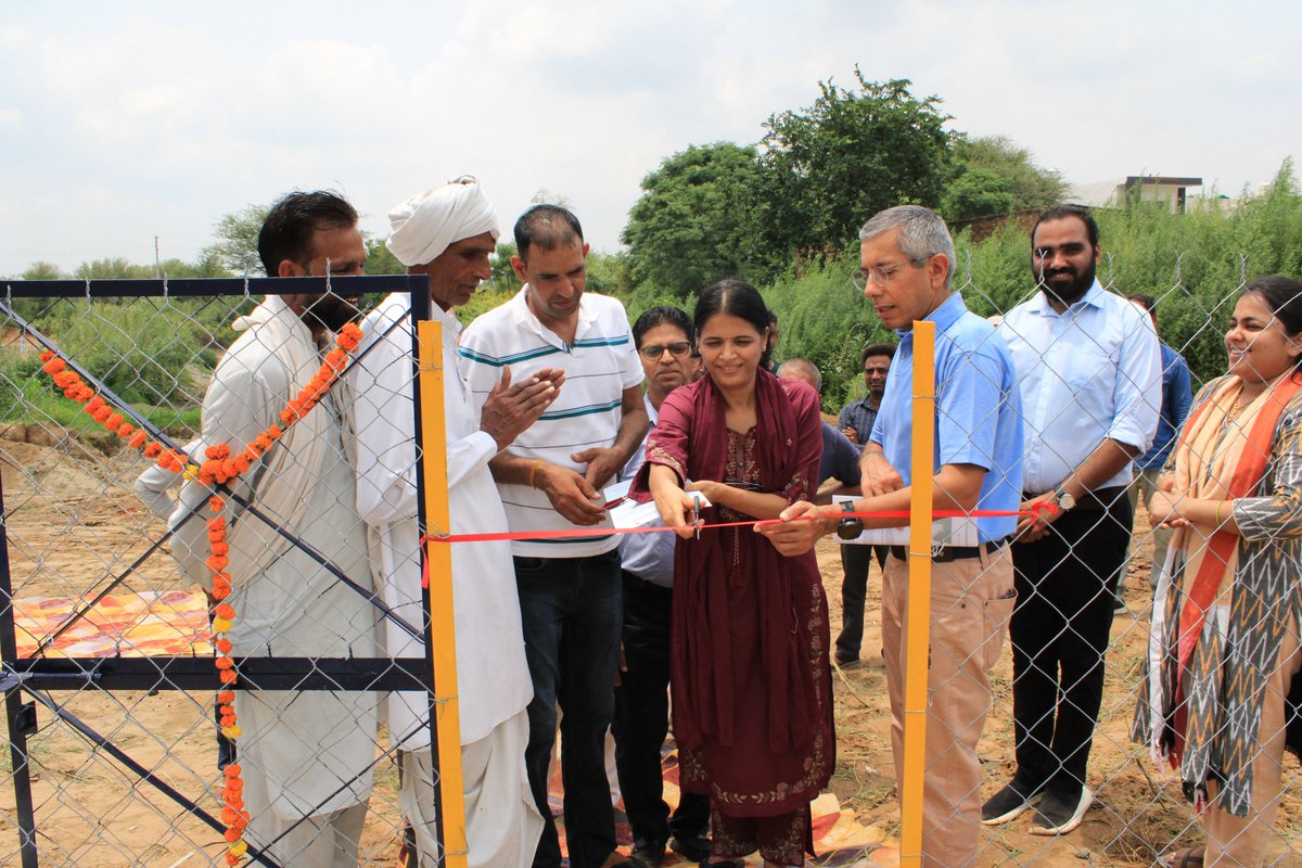 smsehgalfdn's tweet photo. A new DEWATS in Sehlanga, Jhajjar, now treats 73,000 litres of wastewater daily, creating a reliable irrigation source for 25 acres. Supported by @DCBBank CSR, the system also features IoT-based water quality monitoring. #WaterManagement #DEWATS #CSR #SMSehgalFoundation https://t.co/Ui5jKqCPKn