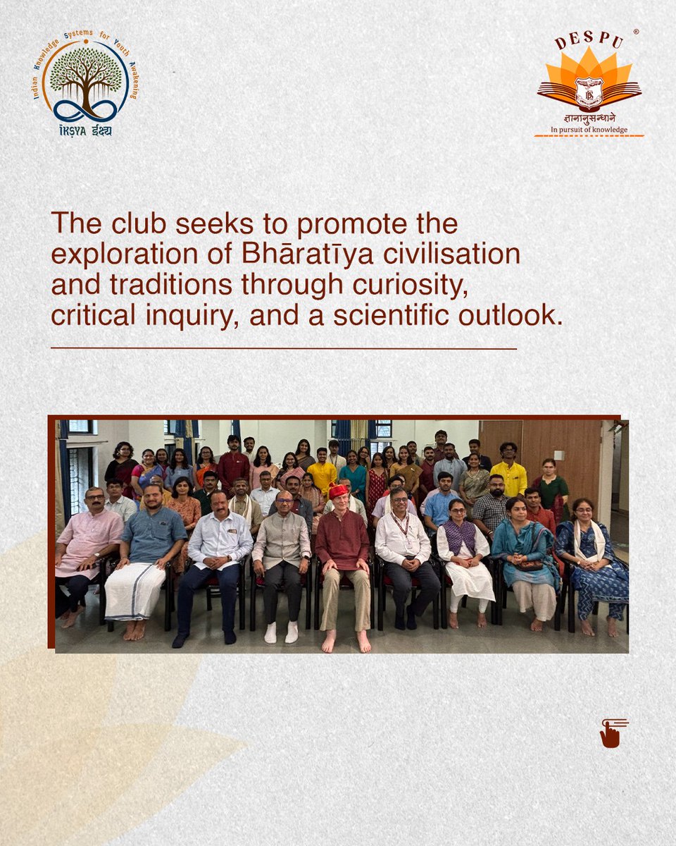 des_pune's tweet photo. A new chapter in preserving and celebrating India's timeless wisdom begins at DES Pune University with the inauguration of ĪKṢYA – Indian Knowledge Systems for Youth Awakening.

#DESPuneUniversity #IKSYA #IndianKnowledgeSystems #YouthAwakening https://t.co/5GQ6Az25IP