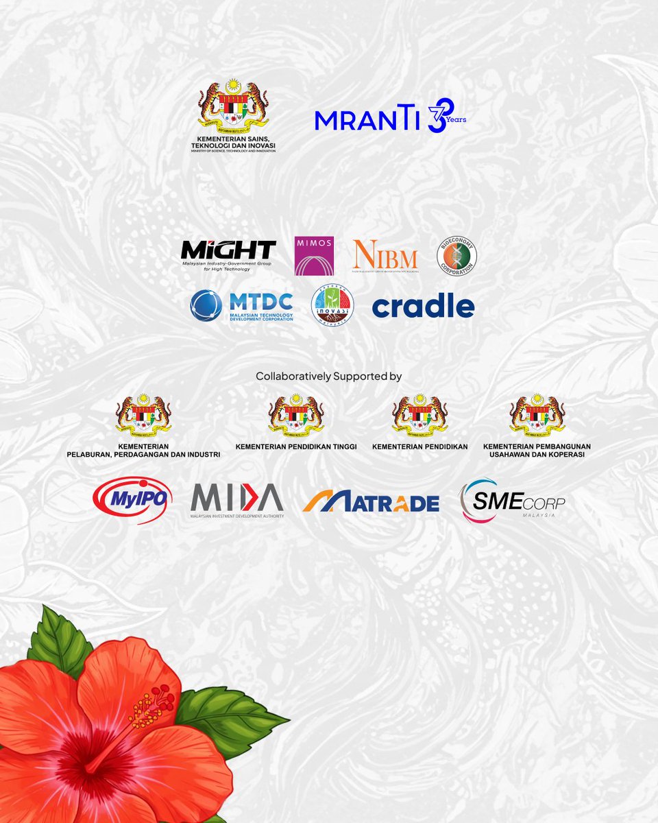 NICEinnovates's tweet photo. π Tomorrow: The NICE 26 Pre-Launch!
Join us on 6 August 2026 for an early look at what awaits at Malaysiaβs premier innovation and commercialisation expo.
π Learn more and register: https://t.co/tK7Ba7XGDE
#NICE26 #NICE26PreLaunch #MOSTI #MRANTI https://t.co/Czz880RWyE
