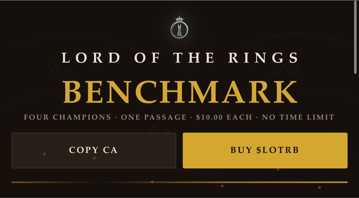 LOTRBenchmark's tweet photo. One thing we’ve noticed: benchmarking AI models on a local PC vs. cloud infrastructure can produce noticeably different results. Hardware, memory, and system configuration all play a role.

As we continue improving the benchmark, we’ll keep refining the testing environment to make future results as consistent, fair, and representative as possible.

Support the initiative with $LOTRB
