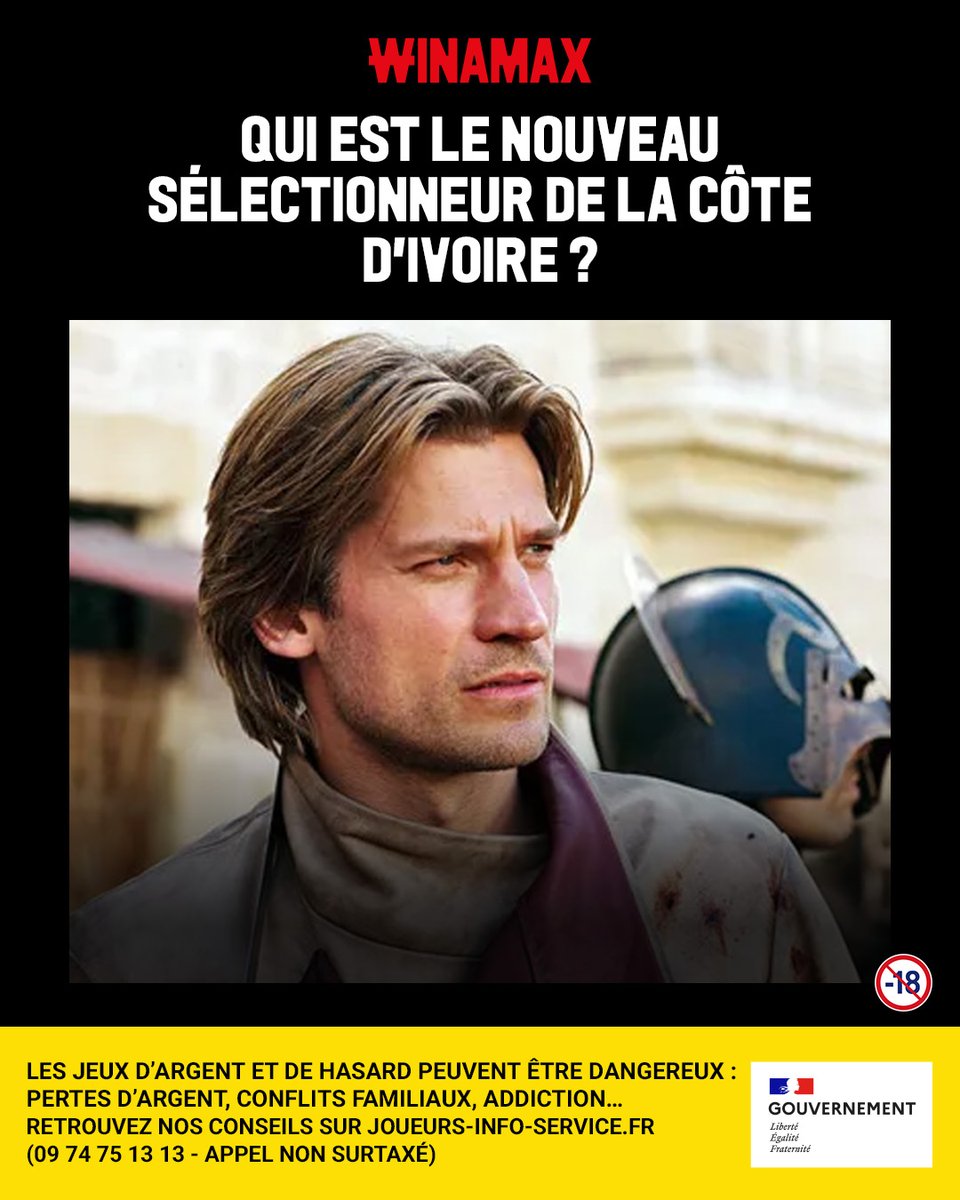 WinamaxSport's tweet photo. 🤔 Qui est le nouveau sélectionneur de la Côte d'Ivoire ? Niveau difficile.

🎁 10 x 20 € de Freebets à gagner !

👉 Pour participer : RT ce tweet, suivez @WinamaxSport et répondez en précisant votre pseudo Winamax.

⏰ Tirage vendredi !

📄 Règlement > 
https://t.co/l4xTNX3s5p https://t.co/XaEtsw1KKI