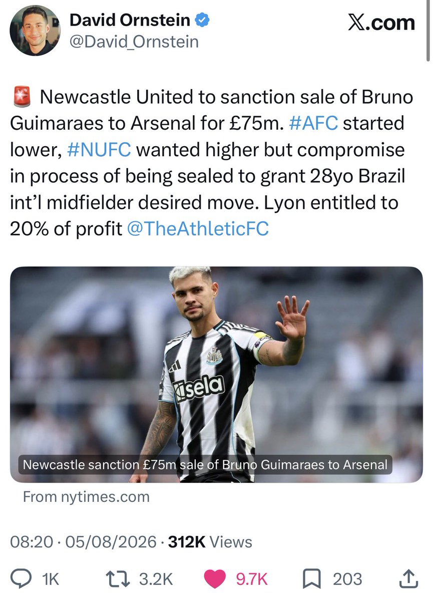 Steve_Salter's tweet photo. @NUFCMurph @KumarAdity34899 Have The Arsenal even placed a reasonable bid yet? Talk about Miraculous Conception. https://t.co/Fo7qCSfUDL
