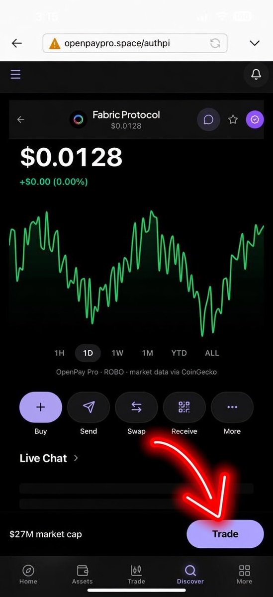 OpenpayProTeam's tweet photo. 🚀 Fabric Protocol ($ROBO) is now available on OpenPay Pro! 🤖🌐

Buy, sell, swap, exchange, and trade Fabric Protocol (Fabric Foundation) seamlessly—all in one place.

Following the recent partnership between Pi Network and Fabric Foundation, you can also purchase $ROBO using Pi directly on OpenPay Pro, making it easier than ever to access the future of AI-powered robotics and decentralized payments. @PiCoreTeam 

🌐 Start trading today and be part of the future of AI, robotics, and Web3.

Get Started:
🌐 Beta App: https://t.co/Enwki9okJY
🏠 Website: https://t.co/zIZNEJ6GBw
🔐 OpenPay: https://t.co/a63SUdREgo
🪙 OpenUSD ($OUSD): https://t.co/E4wywdRm66
ℹ️ About OpenPay Pro: https://t.co/fQvFzdJZxZ
📰 Blog: https://t.co/JzVQ3uSshJ
📖 Wiki: https://t.co/PTZhCPeWNY
💬 Telegram: https://t.co/6g3TN3qni0

#FabricProtocol #FabricFoundation #ROBO #PiNetwork #OpenPayPro #Crypto #Web3 #AI #DeFi #Blockchain 
@OpenPayTeam @wainfoundation @PiCoreTeam @FabricFND