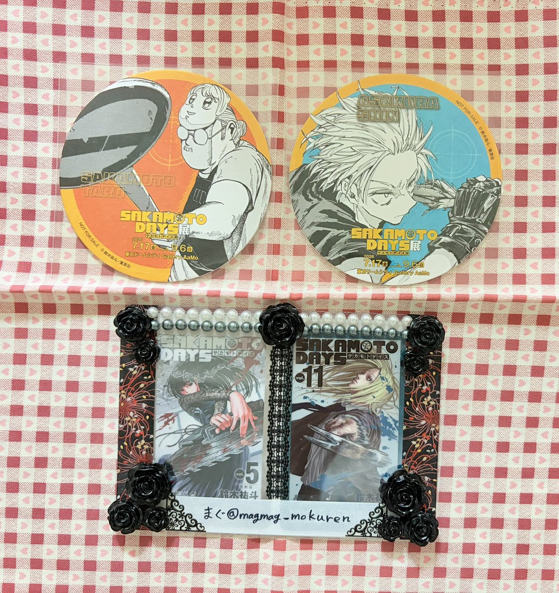 magmag_mokuren's tweet photo. 【交換】
サカモトデイズ展 SAKAMOTO DAYS コラボメニュー 特典コースター

譲） 坂本 シン

求） 同種 神々廻 1点

郵送希望
お声がけの際はお写真をご提示ください🙇🏻‍♀️ https://t.co/8tPj9qNXWo
