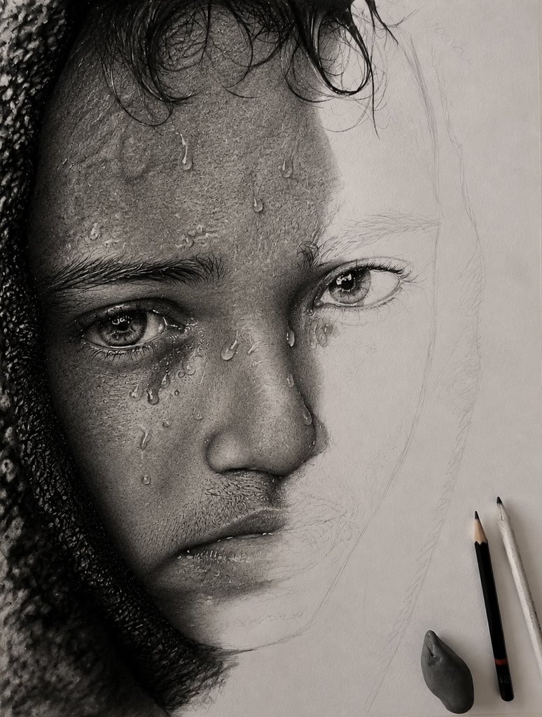 IbzzyD's tweet photo. New progress shot ✍🏼✍🏼
#HyperRealism #ArtistOnInstagram #ArtOfTheDay #DrawingOfTheDay https://t.co/OTlXsuFMnK