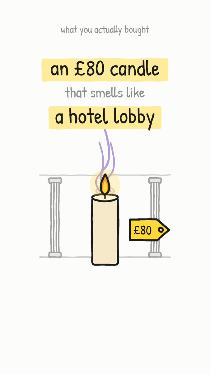 littledotknows's tweet photo. eighty pounds to stand in a lobby again. what smell takes you straight back? 🕯️

#candle #hotellobby #scentmemory #whatyouactuallybought #thingsyoudidntknow #consumerpsychology #luxurycandle #smelltok #storytime https://t.co/LCUvTFMhR4