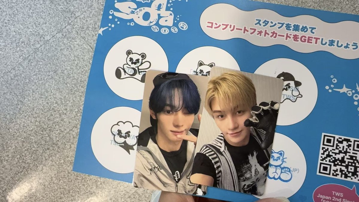 yuun1208_'s tweet photo. TWS soda soda popup スタンプラリー  特典 トレカ 交換 シニュ ドフン ヨンジェ ハンジン ジフン ギョンミン

 【譲】ハンジン、ジフン
【求】ドフン、ヨンジェ

本日渋谷で交換可能です。
または、8/28～8/30は福岡手渡し、9/4～9/6は神戸手渡し可能です

#tws  #ドフン #ヨンジェ https://t.co/wIDKNecWQ3