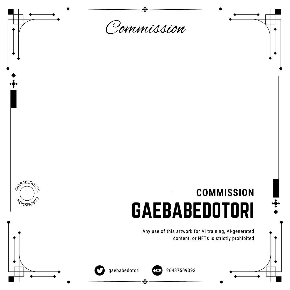 auliaip_'s tweet photo. 『 Watermark Frame Commission 』
♡ + ↻ are appreciated!!

— — — — ˗˚₊‧꒰ა ˗ˋ ୨💙୧ ˊ˗ ໒꒱ ‧₊˚— — — —
Please kindly dm me if you’re interested (*ฅ́˘ฅ̀*)💌
VGen: https://t.co/c6nMZAcCr4

⁠#VGen #VGenComm ⁠#VGenOpen #Commission https://t.co/gDt5rr4UGs