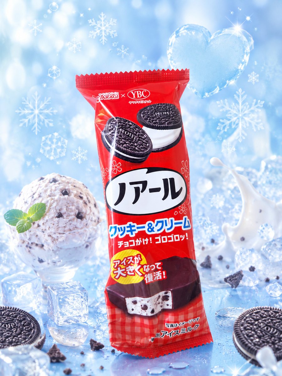 suzu05ran's tweet photo. こんにちは〜✨

今日は前に食べて美味しかったアイスをリピ買いしました🍪&amp;🍨

中のクッキーがゴロゴロ入ってて、アイスとのバランスが良くてオススメです✨ꢏꢷ( ᴗ ̫ ᴗ )

背景はチャッピーに頼んで、涼しげなデザインにしてもらいました♪🧊

皆さんも、おすすめアイスがあればぜひ…
 #AVTuber https://t.co/aOcMT0LmMu