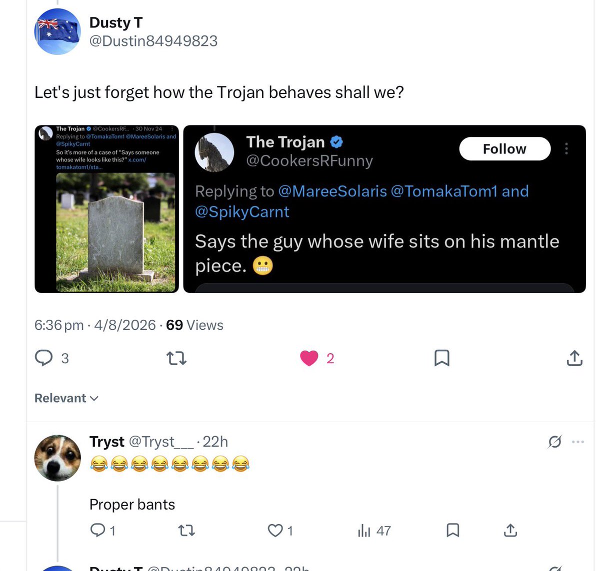 TomAgain_'s tweet photo. @Tryst___ @Dustin84949823 @bj2079 @DrewPavlou Nope, I wished you get to experience going through what you find so amusing, obviously you’d love it https://t.co/8zkYRMjOfx
