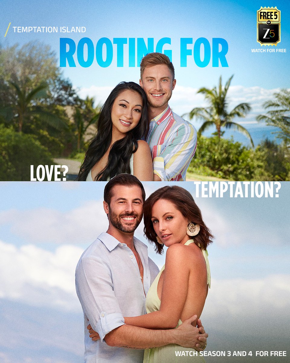 ZEE5Shows's tweet photo. Whatever you are rooting for, experience it now!

Watch Temptation Island for free on Free5OnZee5

#Free5OnZee5 #TemptationIsland #Free5Shows #EnjoyForFree https://t.co/qjoWJzuF3q