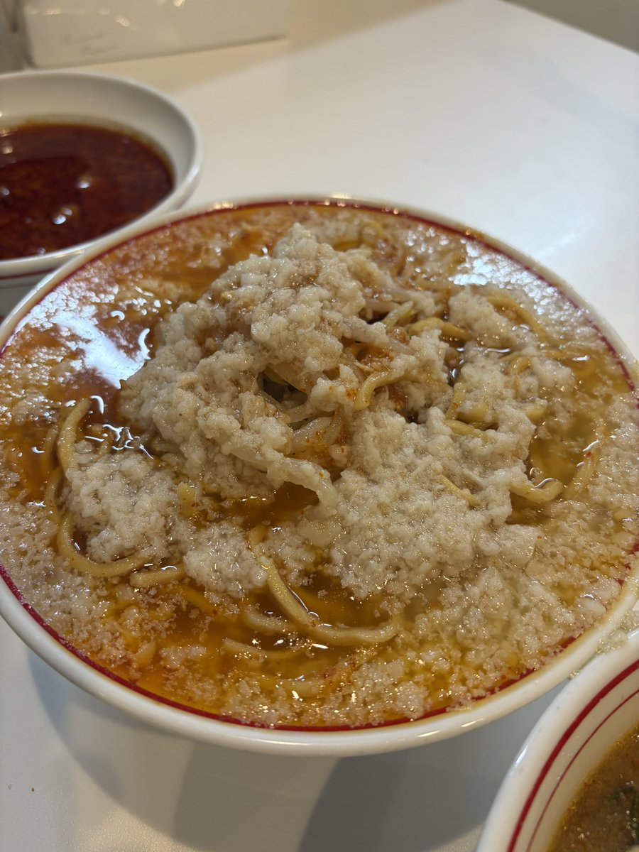 F1mCKqknzOoCOSW's tweet photo. お昼ご飯は蒙古タンメン中本で背脂を食べました https://t.co/gqzDyOXci0