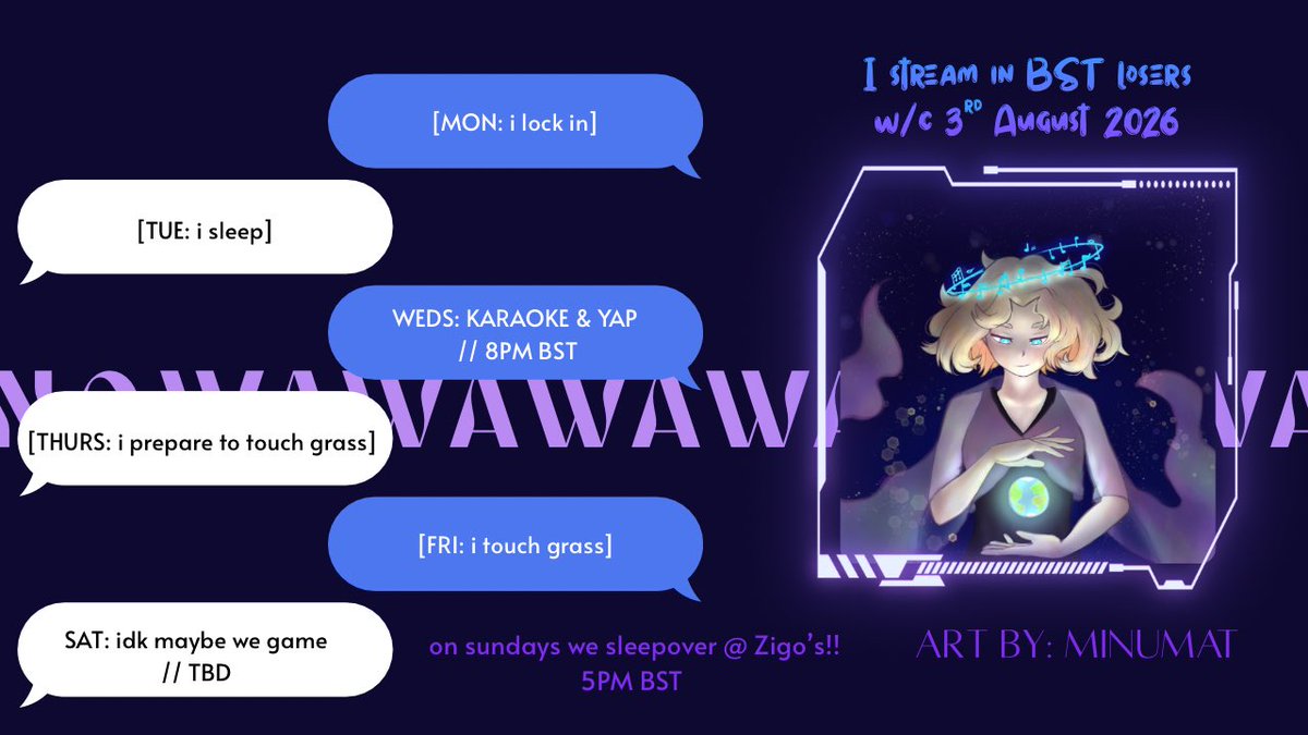 TheNoireProject's tweet photo. forgor to post week schedule here u go 🫪 https://t.co/uQdeWVjBBE