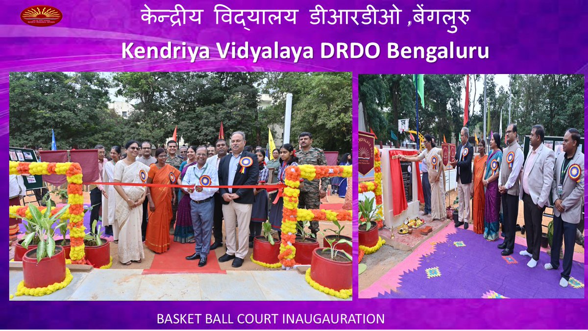 kvdrdo's tweet photo. BASKET BALL COURT INAUGUARAL FUNCTION AT KV DRDO https://t.co/rA8o0Uv0fQ
