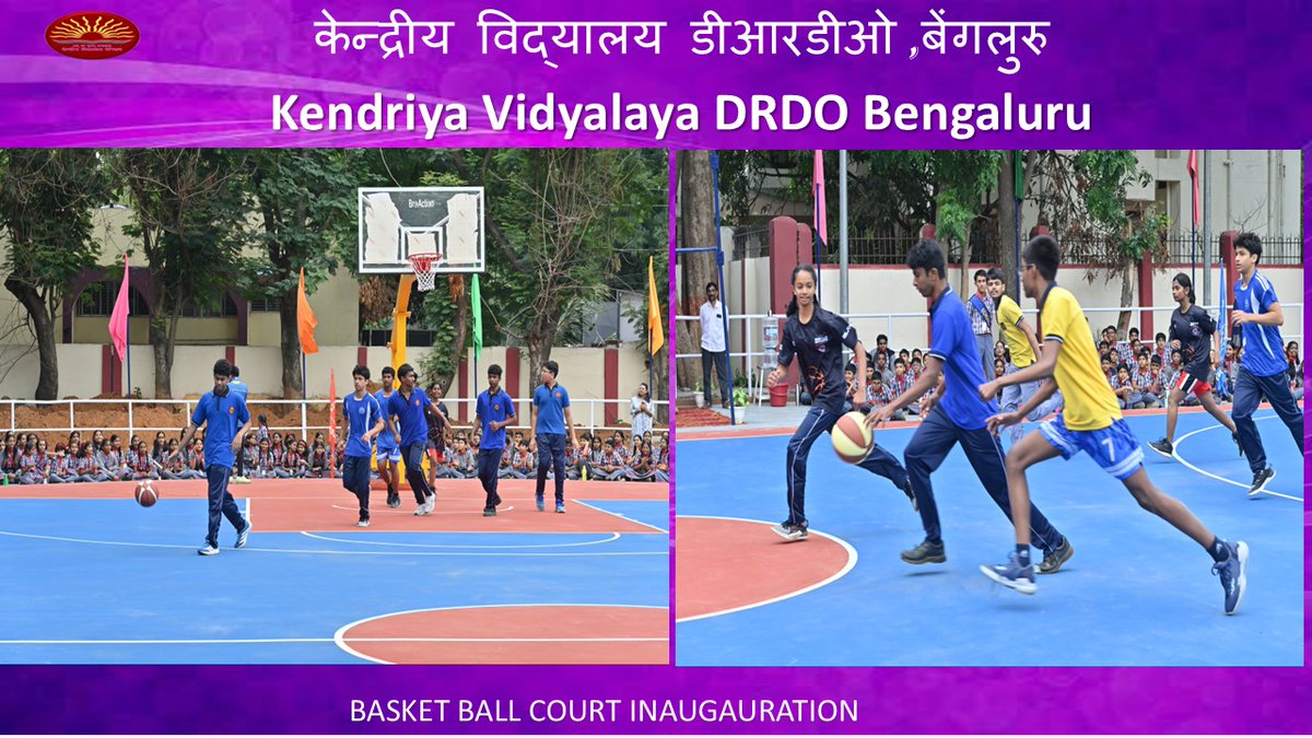 kvdrdo's tweet photo. BASKET BALL COURT INAUGUARAL FUNCTION AT KV DRDO https://t.co/rA8o0Uv0fQ