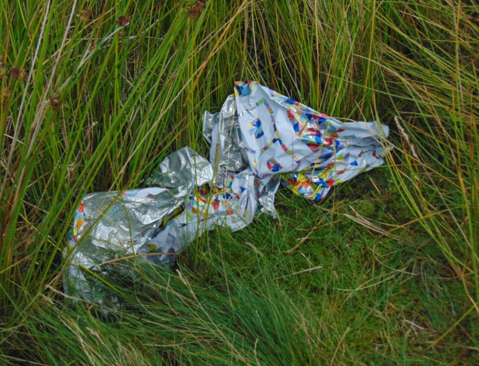 AlBuHarg's tweet photo. Brought this old birthday balloon down off the fell, there must be hundreds up there, please stop releasing balloons, it’s littering and it kills wildlife.
@cardfactoryplc please stop selling these things
#Littering #Pollution #Nature https://t.co/GqEvzEIbIY