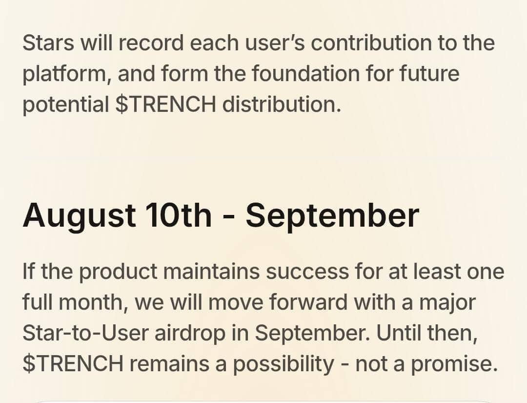 alayandeoba's tweet photo. *August 10th we feast*.💸💸💸 
@trenches is a new project on Solana that will be launching on 10th August. They promised to airdrop tokens to people that registered. Simple interactions 

Click: 

https://t.co/Hmy65cG4z6

✅Click and connect twitter
✅Start gathering stars. 

Probably Nothing but worth trying.