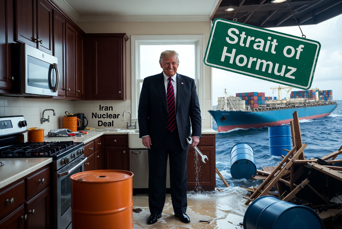 nottheglobe's tweet photo. Trump Went to Fix Iran – He Broke the Strait of Hormuz

Read more @ https://t.co/YbJw6gdC93 @realDonaldTrump @WhiteHouse @Iran https://t.co/ArKjuJpq1d