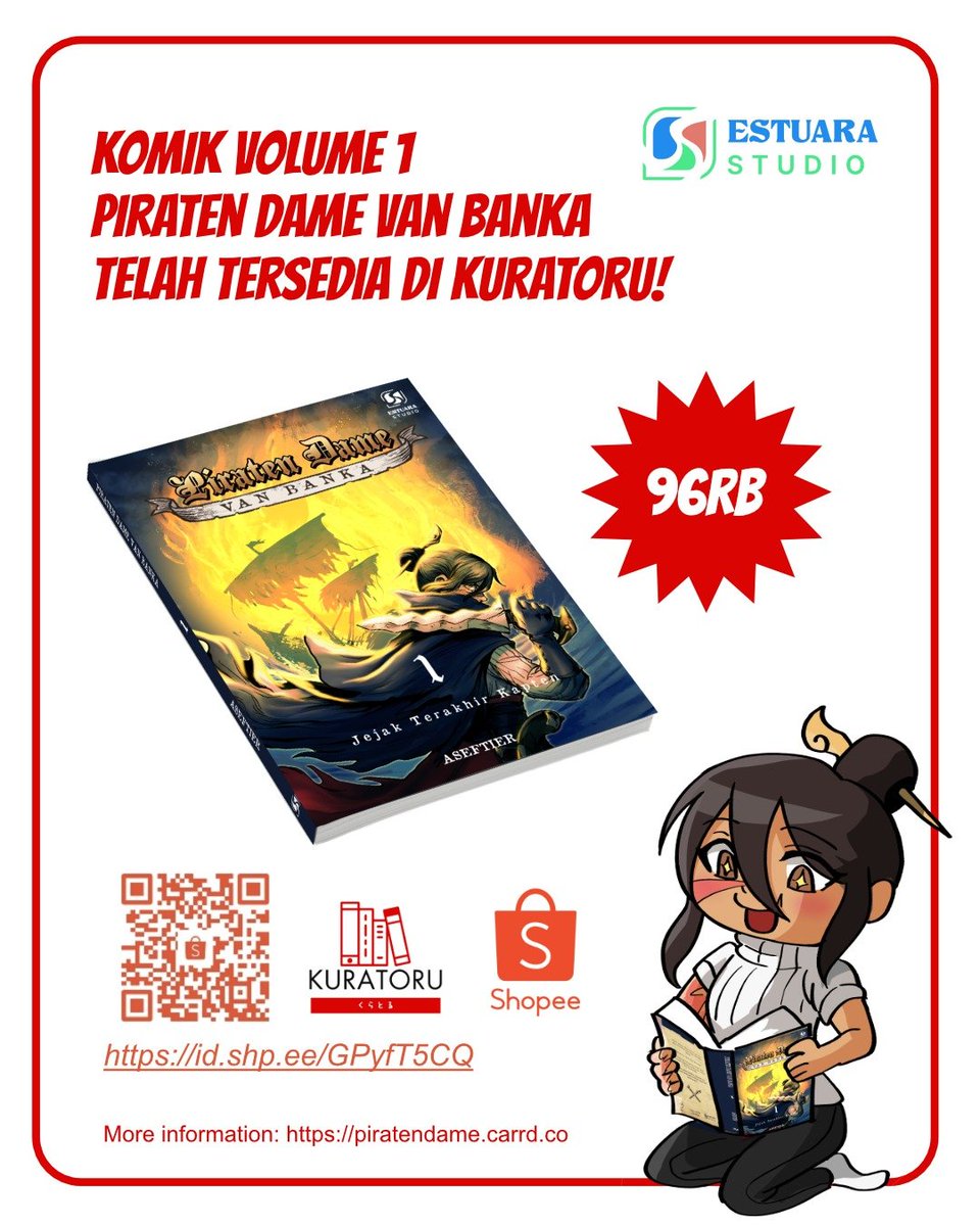aseftier's tweet photo. Piran Dame Van Banka hadir di Kuratoru! Beli di link berikut: https://t.co/TTX605zIsy https://t.co/qClfvSFhKq